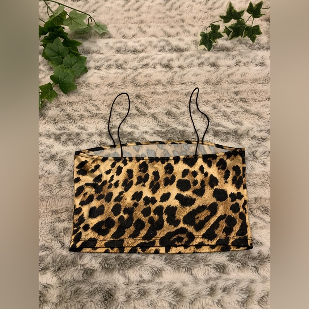 Leopard print crop top - Picture 4 of 4